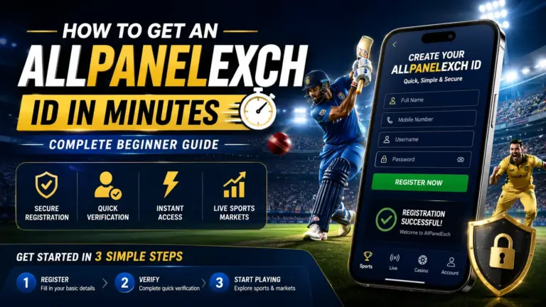How to get an AllPanelExch ID in minutes with secure registration, quick verification, live cricket and sports markets.